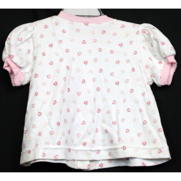 First Impressions Spring Summer Baby 2pc Outfit Girls 12M Pink Flower Hearts - Picture 5 of 10